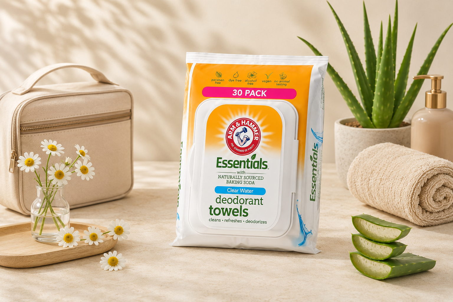 pd arm and hammer deodorant towelettes