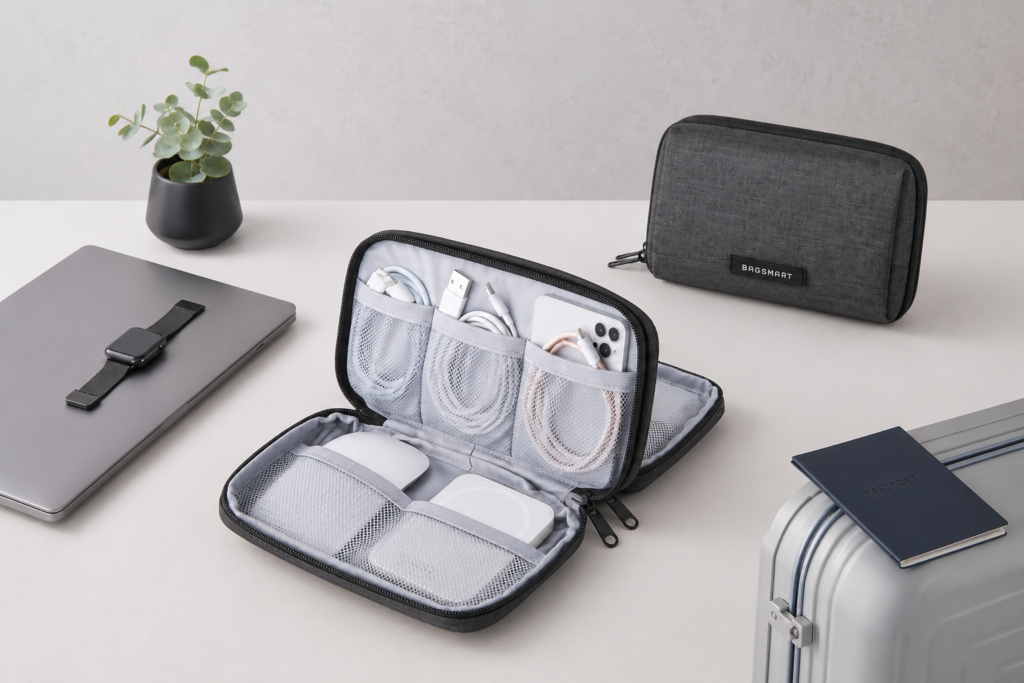 pd bagsmart electronics organizer travel case