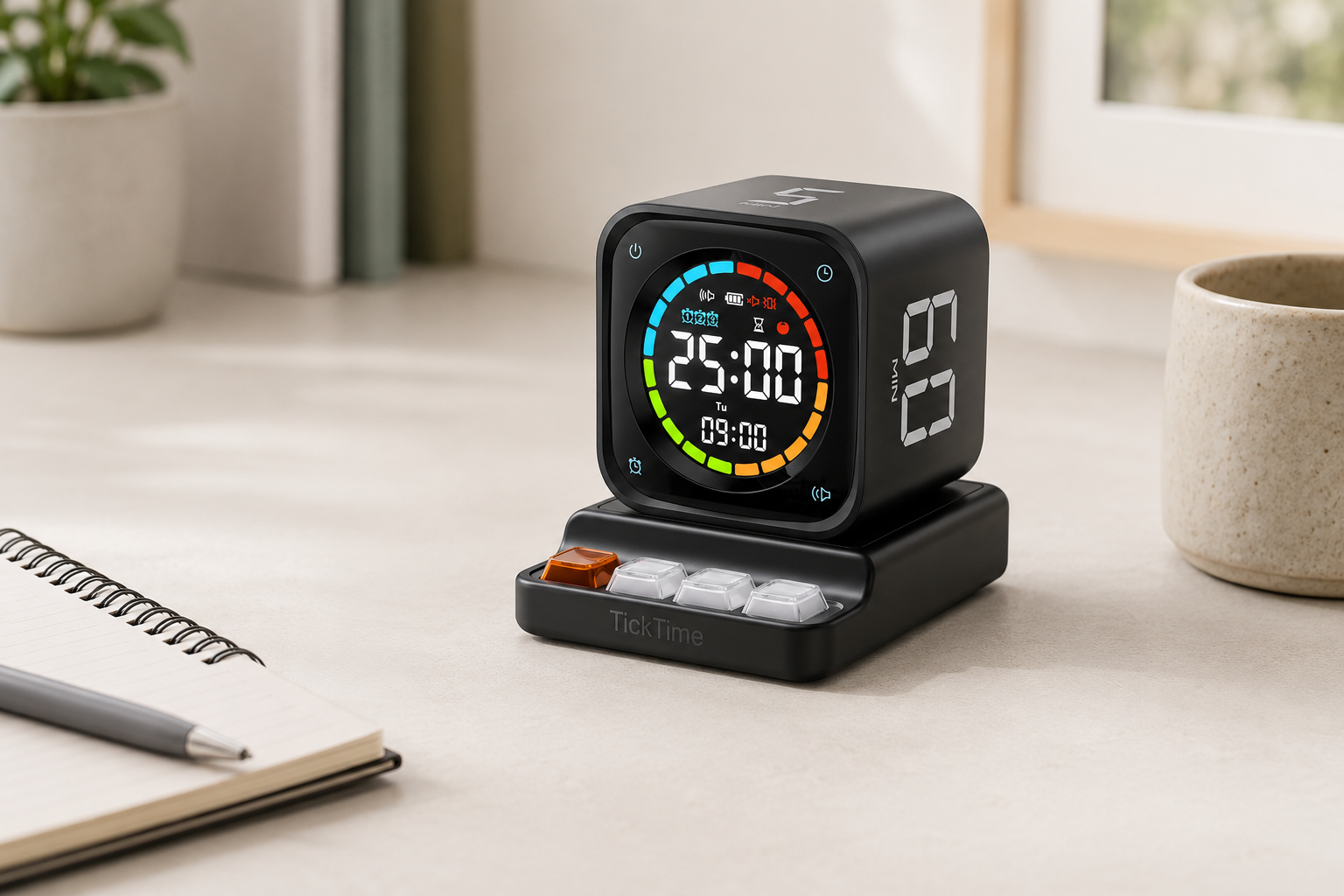 pd tk3 pomodoro timer cube