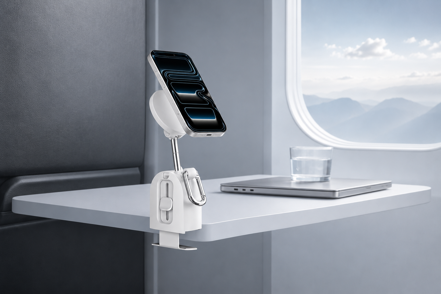 pd iottie treker magnetic airplane phone holder