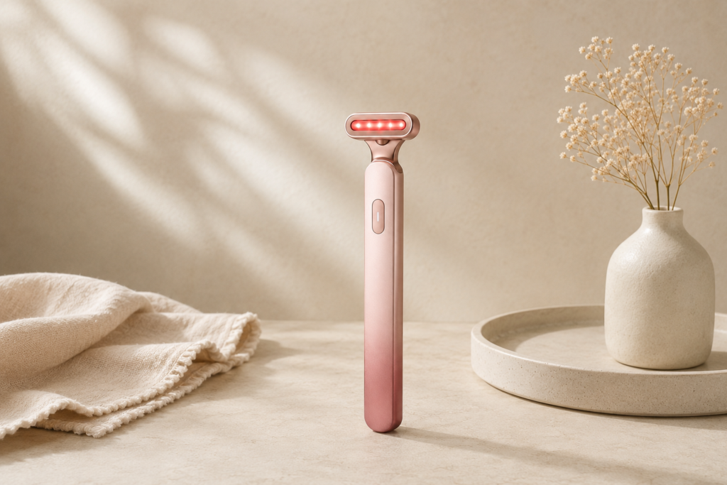 qp solawave 4 in 1 red light therapy wand for face & neck