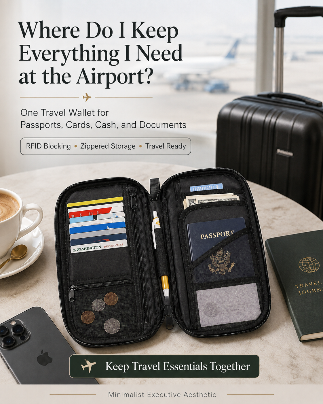 amazon basics passport wallet