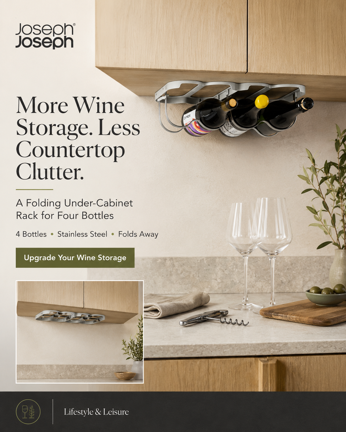 cradle wine bottle organizer