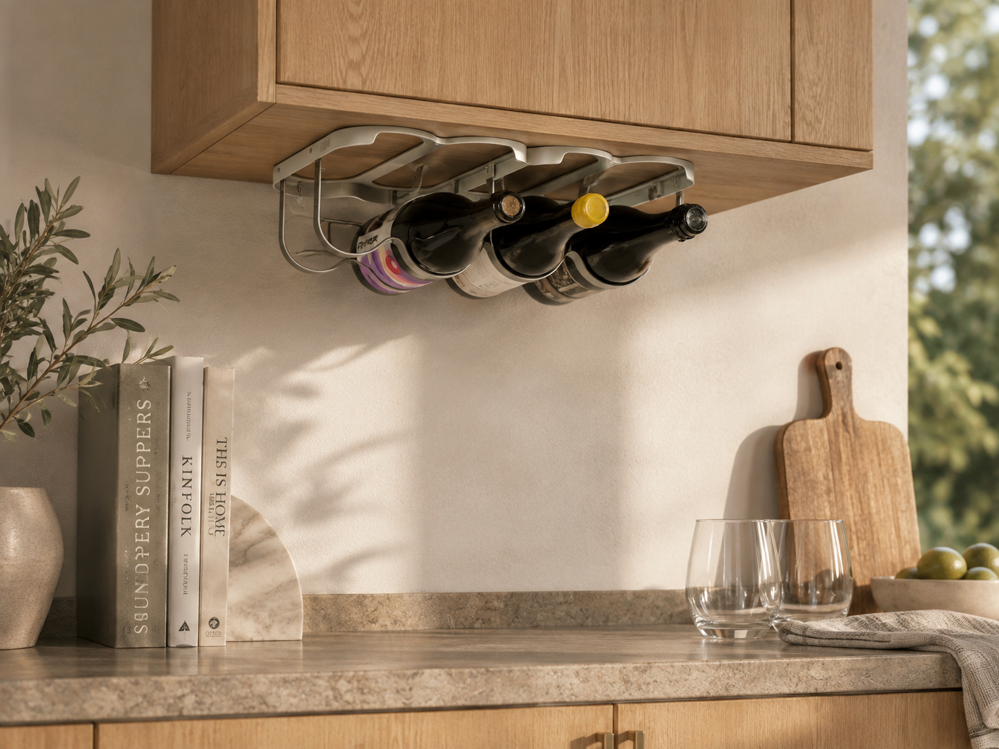 cradle wine bottle organizer