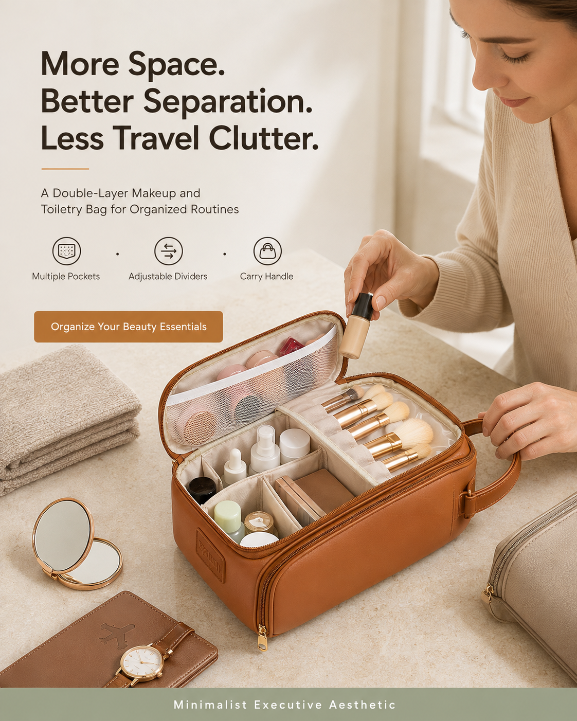 wrangler large makeup bag